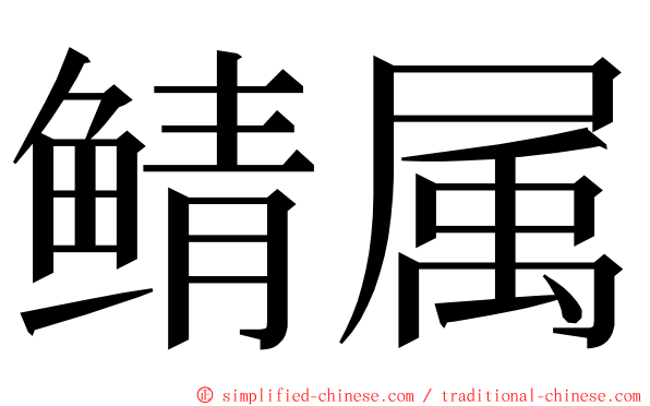 鲭属 ming font