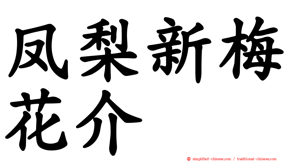 凤梨新梅花介