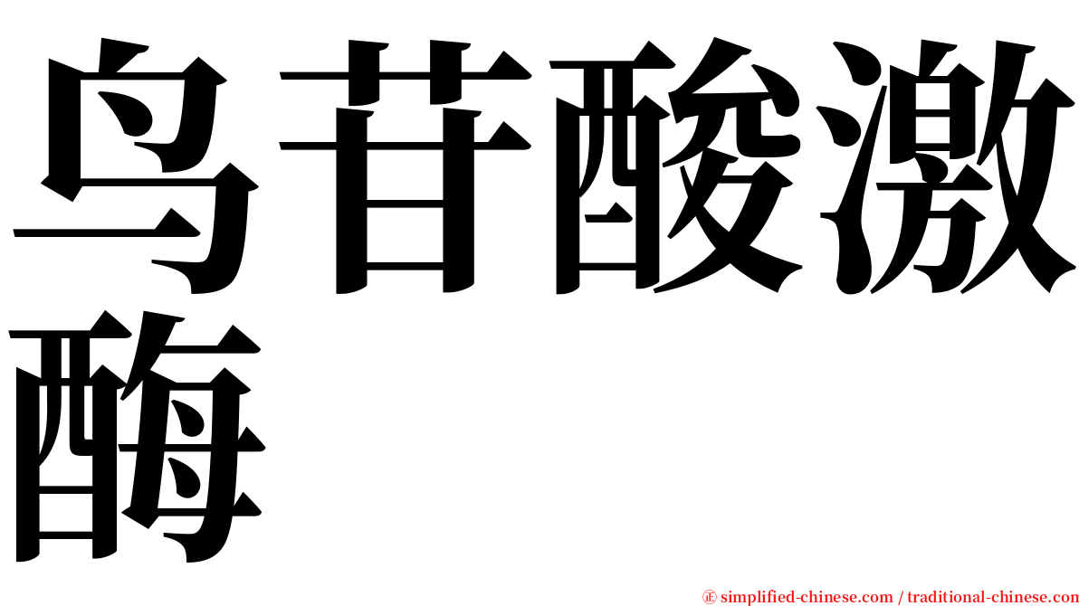 鸟苷酸激酶 serif font