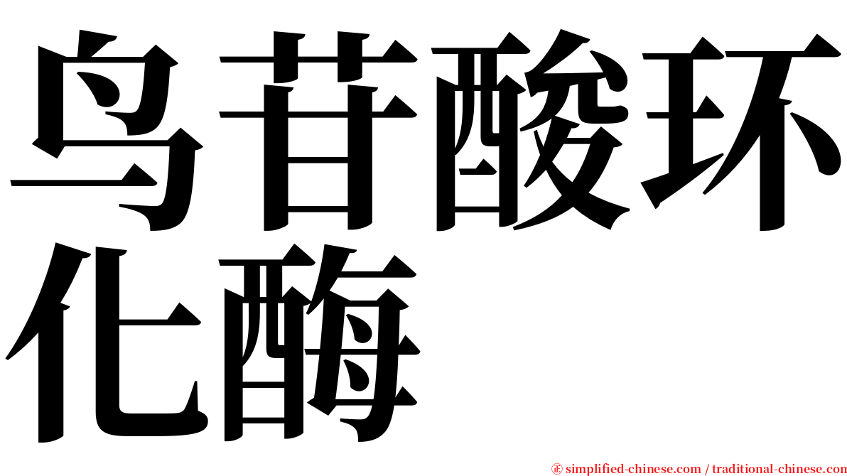 鸟苷酸环化酶 serif font