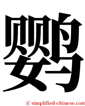 鹦 serif font