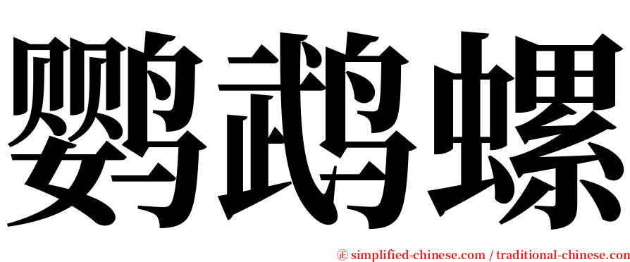 鹦鹉螺 serif font