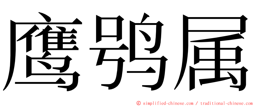 鹰鸮属 ming font