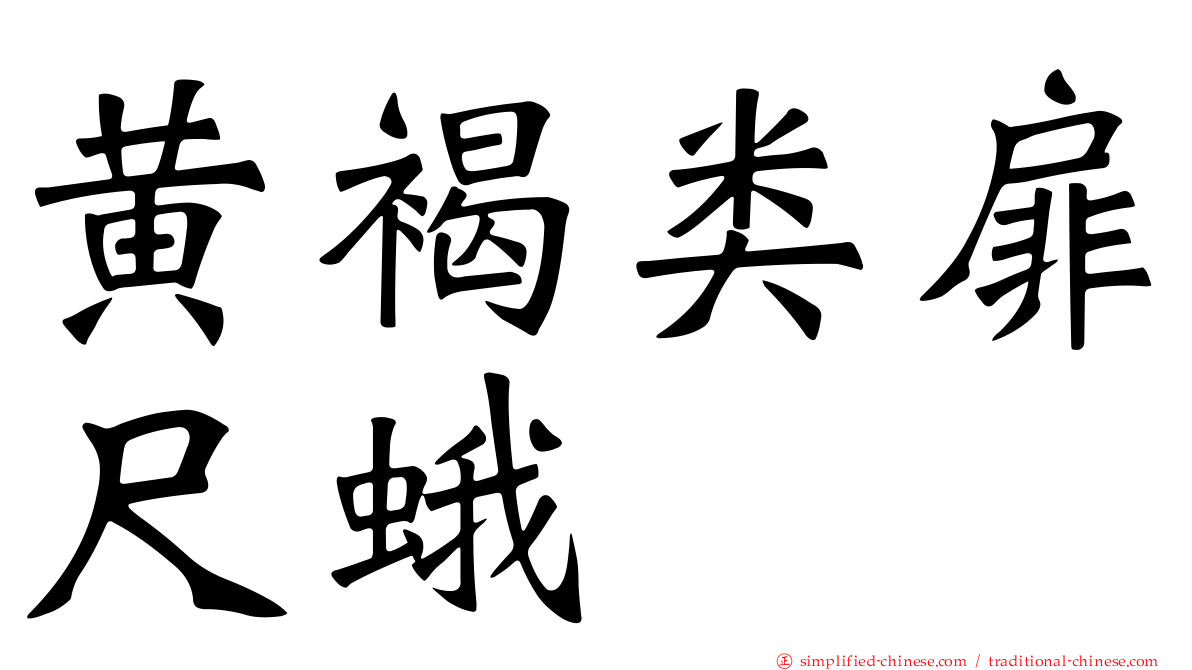 黄褐类扉尺蛾