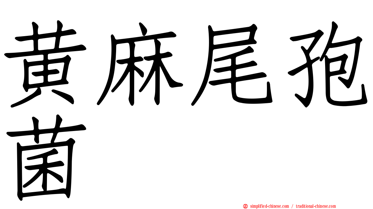 黄麻尾孢菌