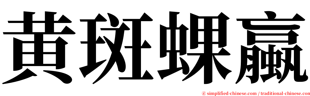 黄斑蜾蠃 serif font