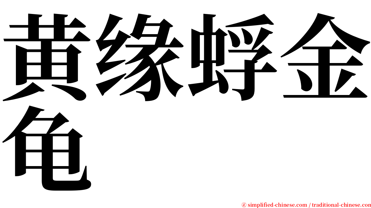 黄缘蜉金龟 serif font
