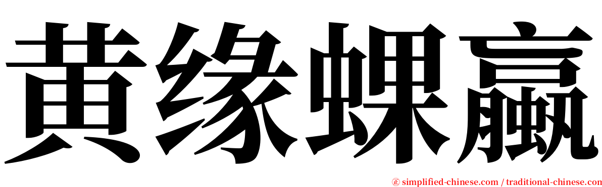 黄缘蜾蠃 serif font