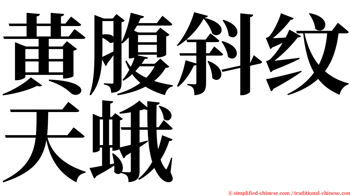 黄腹斜纹天蛾 serif font