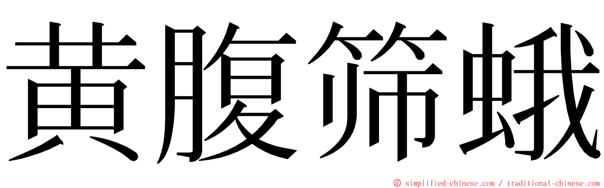 黄腹筛蛾 ming font