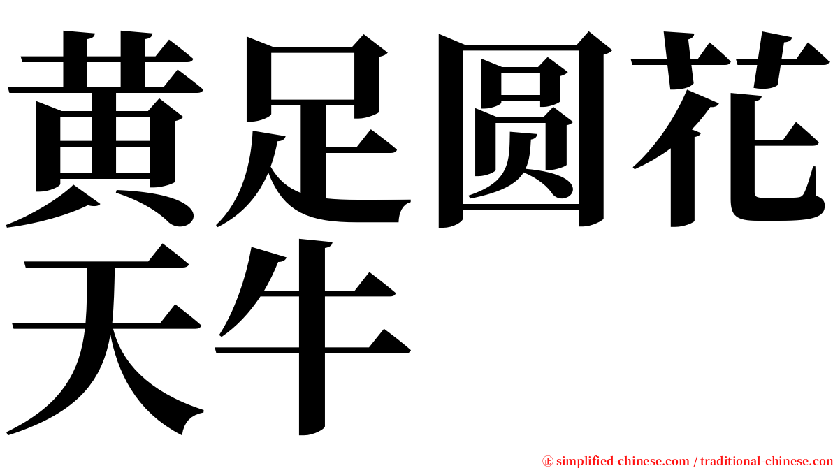 黄足圆花天牛 serif font