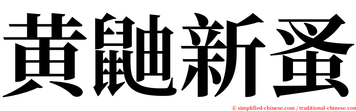 黄鼬新蚤 serif font