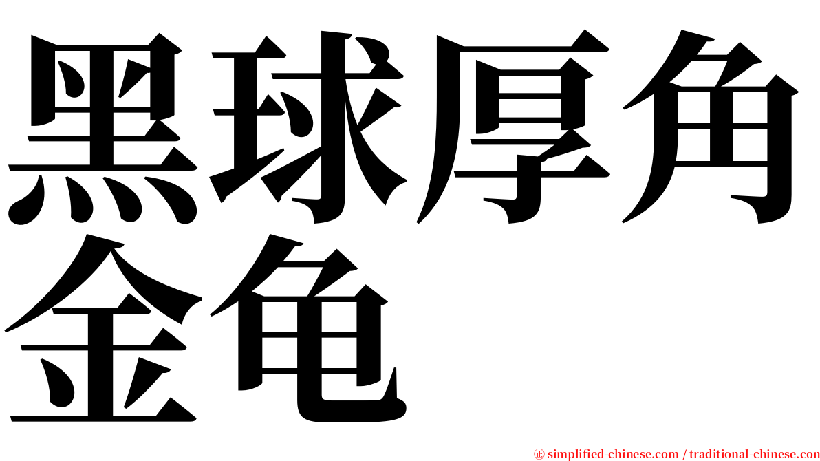 黑球厚角金龟 serif font