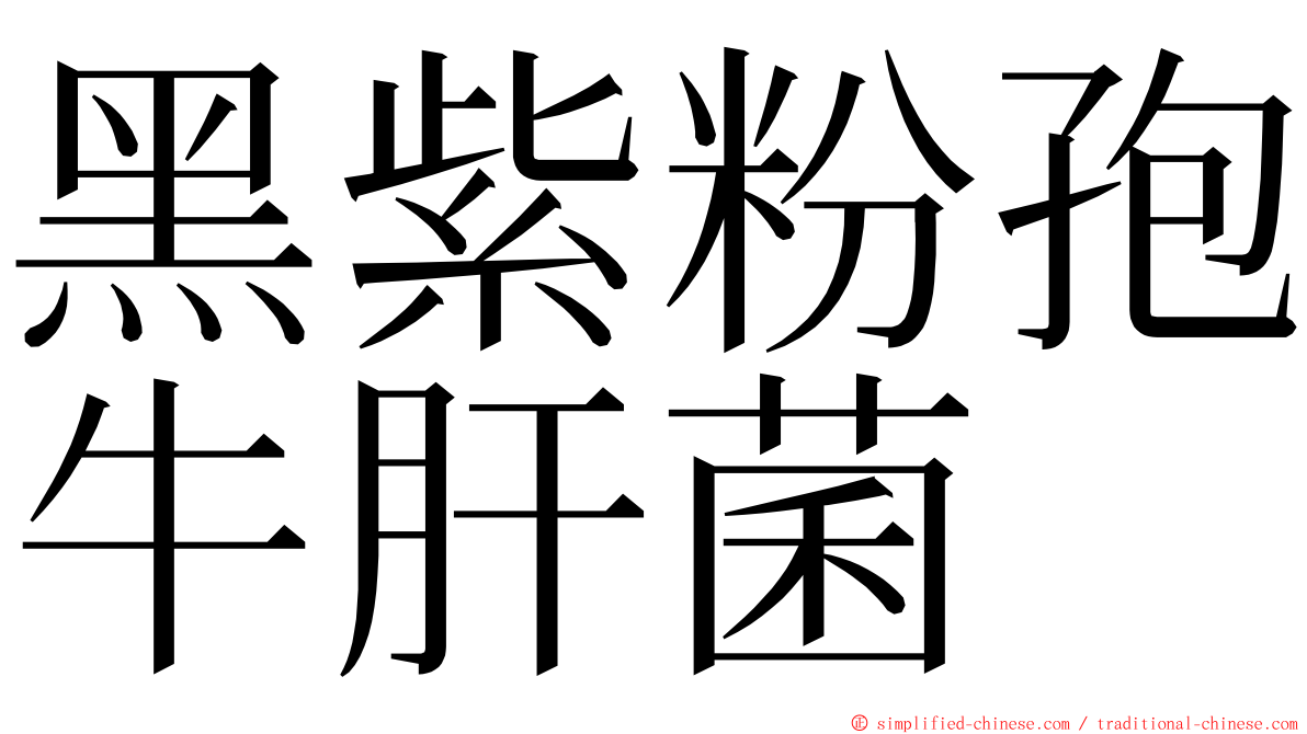 黑紫粉孢牛肝菌 ming font