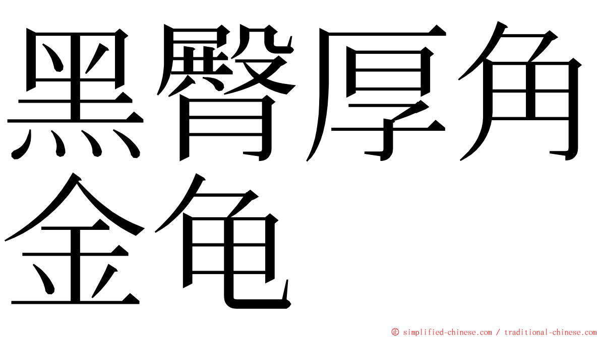 黑臀厚角金龟 ming font