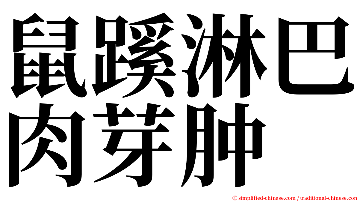 鼠蹊淋巴肉芽肿 serif font