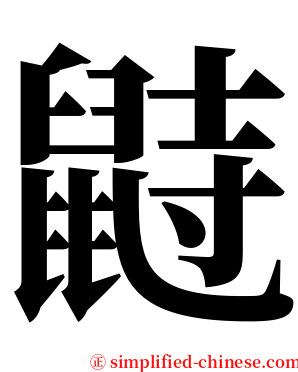 鼭 serif font