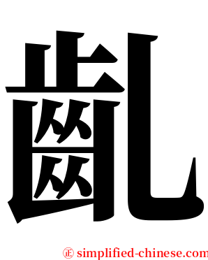 齓 serif font