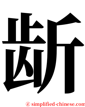 龂 serif font