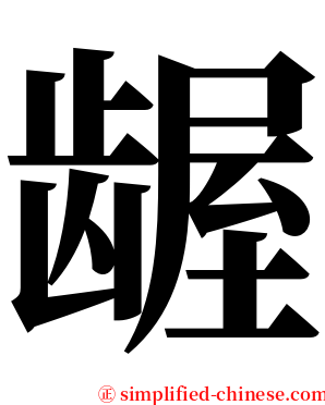 龌 serif font