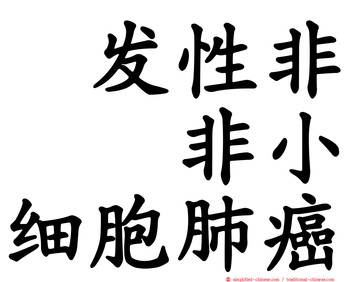 復发性非鱗狀非小细胞肺癌