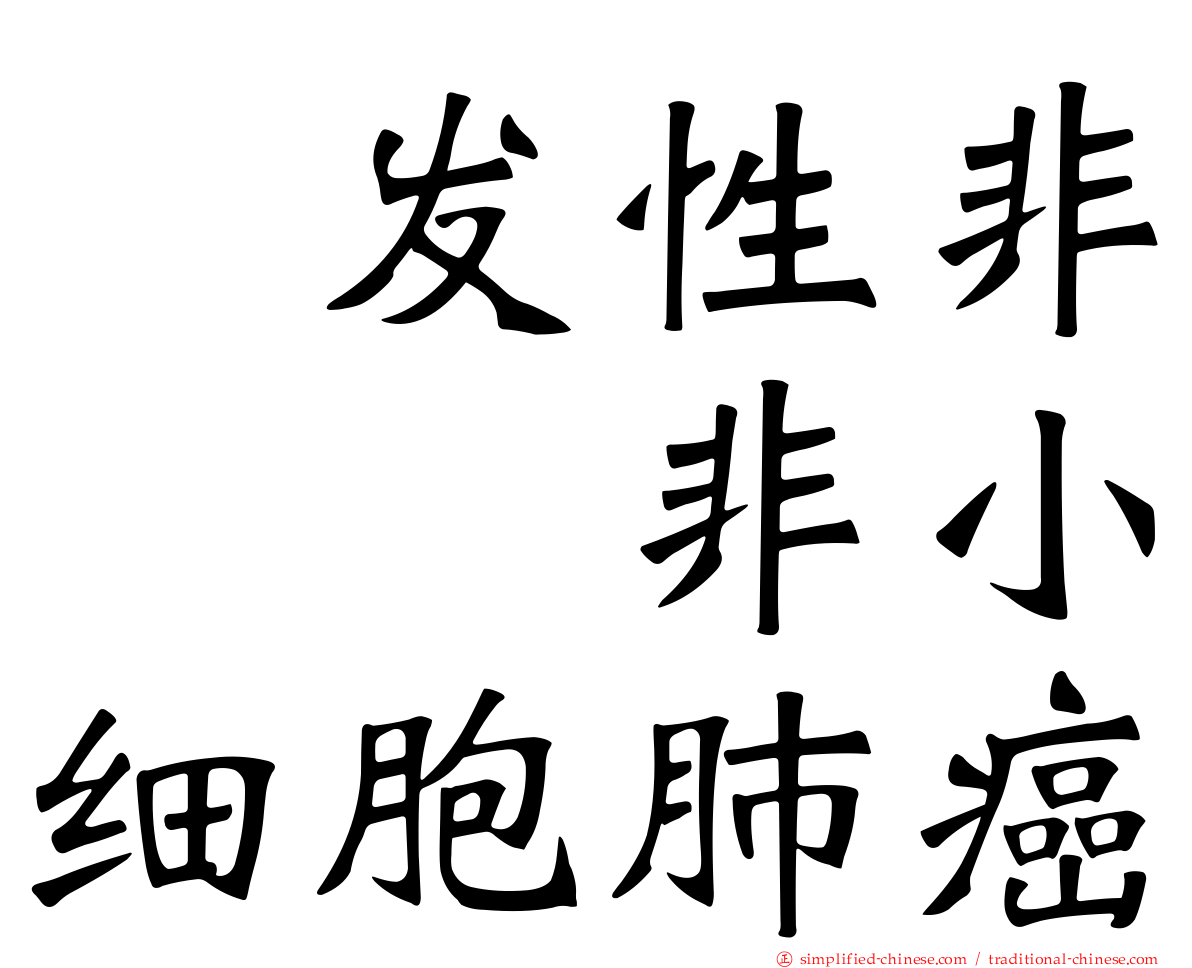 復发性非鱗狀非小细胞肺癌