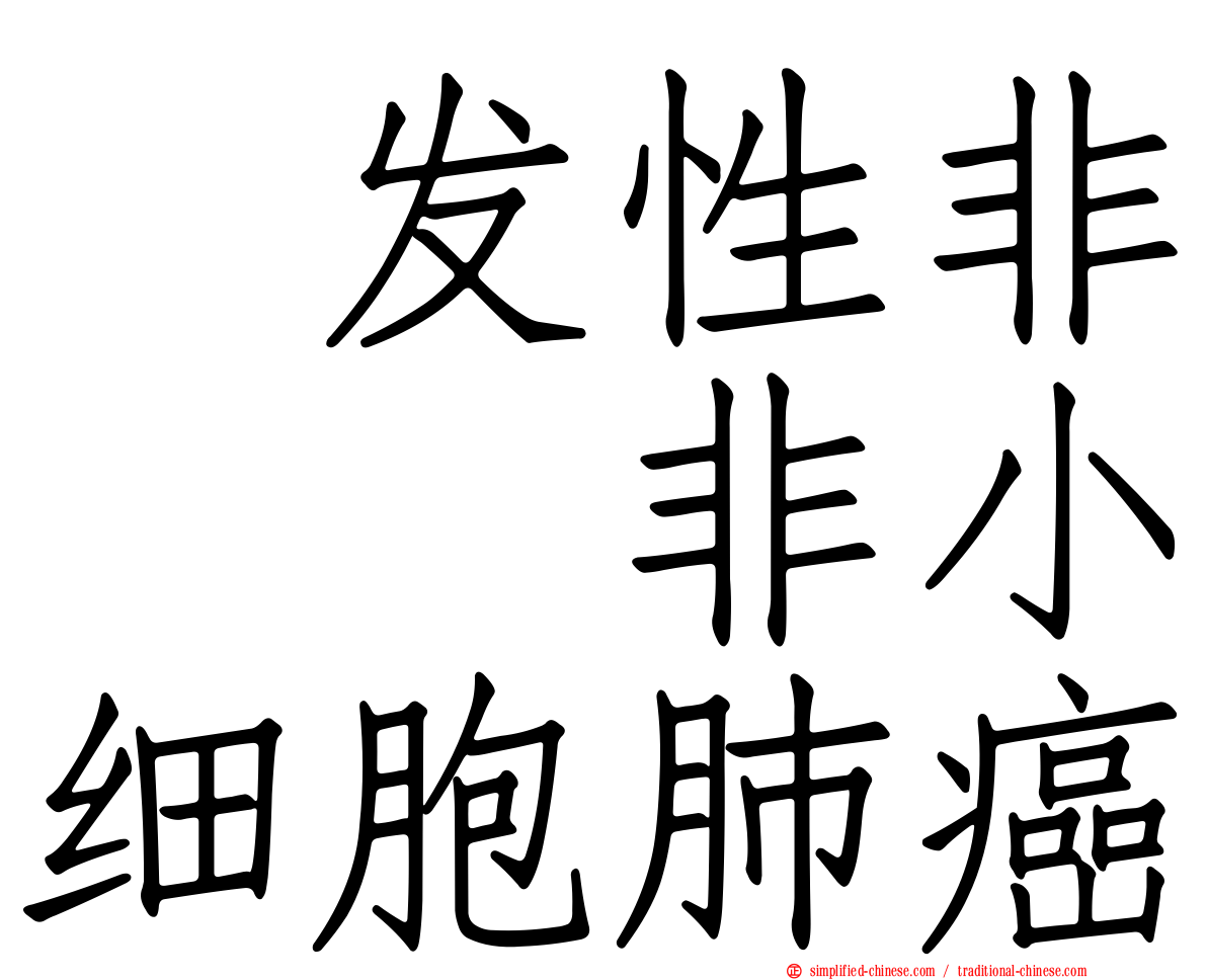 復发性非鱗狀非小细胞肺癌