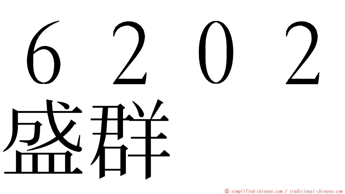 ６２０２盛群 ming font