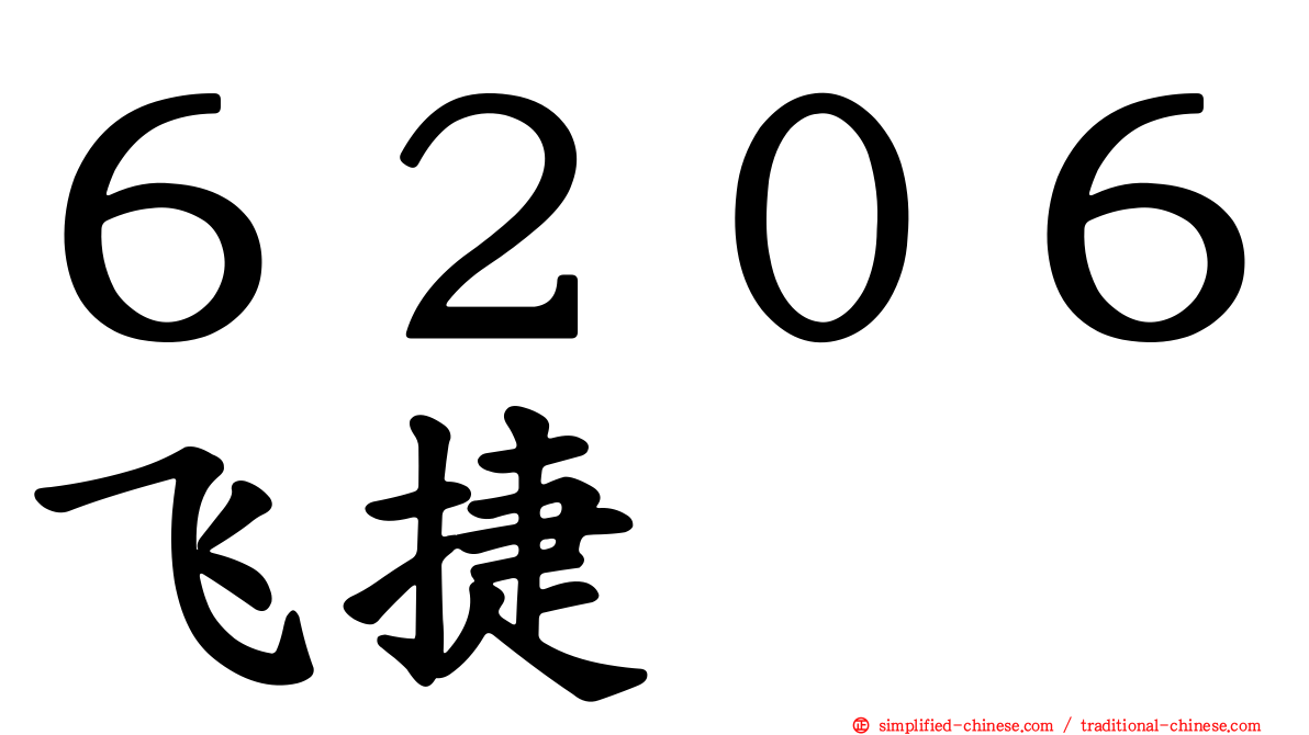 ６２０６飞捷