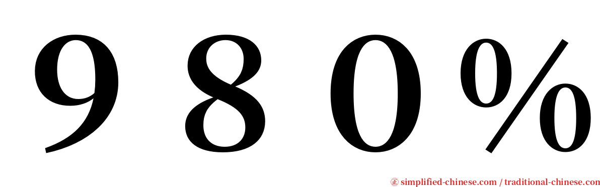 ９８０％ serif font