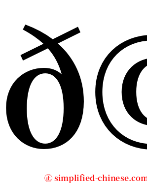 𩺰 serif font